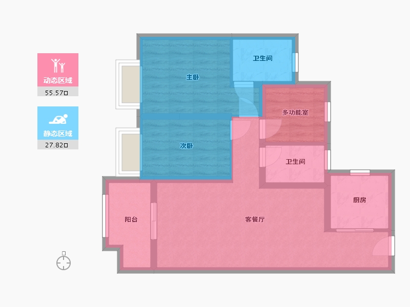 广东省-广州市-保利天汇-72.00-户型库-动静分区