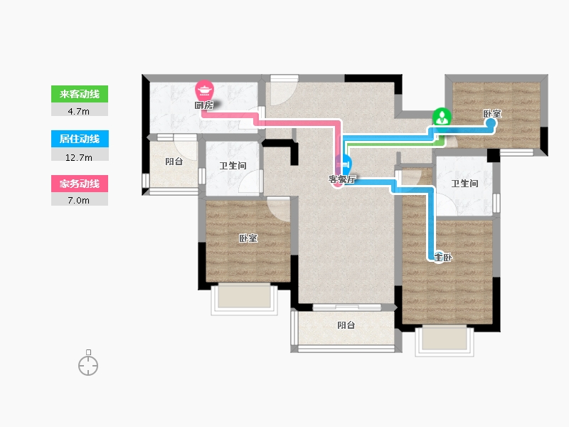 四川省-成都市-保利云上-79.66-户型库-动静线