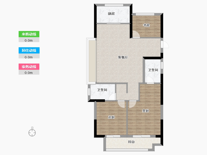 浙江省-温州市-新鸿传承府-96.01-户型库-动静线