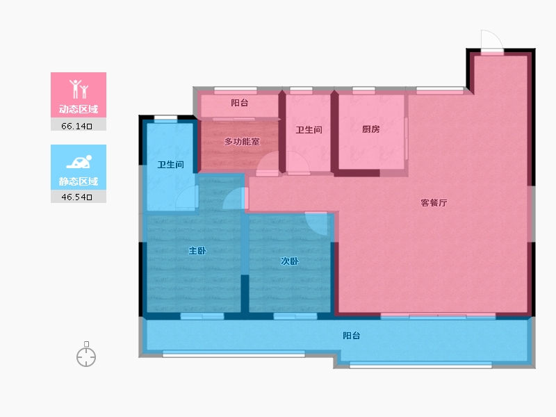 浙江省-温州市-西塘未来社区-100.80-户型库-动静分区