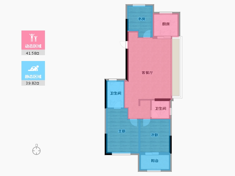 浙江省-温州市-建发大家文澜府邸-72.80-户型库-动静分区