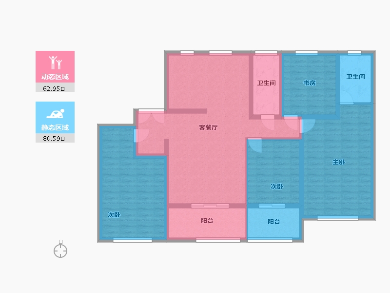 福建省-莆田市-中央御景-129.00-户型库-动静分区