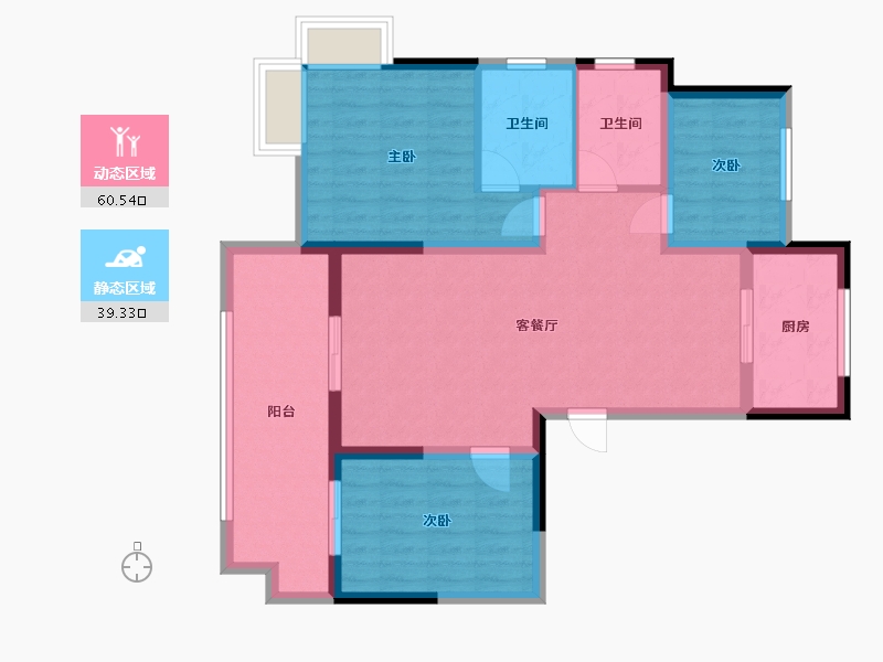 安徽省-六安市-振兴·江山赋-100.00-户型库-动静分区