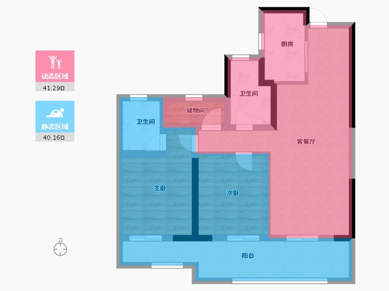 浙江省-温州市-西塘未来社区-71.39-户型库-动静分区