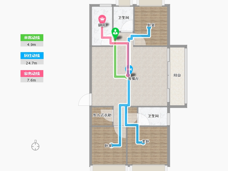 湖北省-武汉市-长投保利汉口印-131.21-户型库-动静线