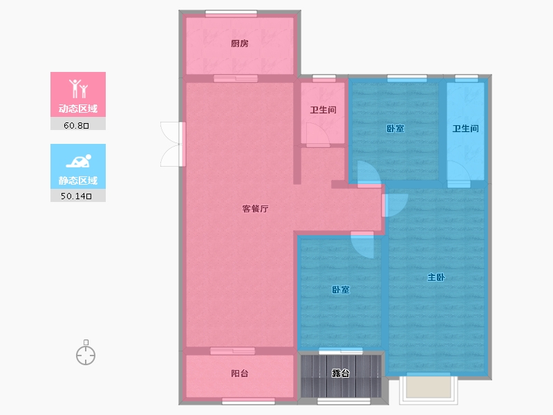 河南省-濮阳市-东湖花畔-103.00-户型库-动静分区