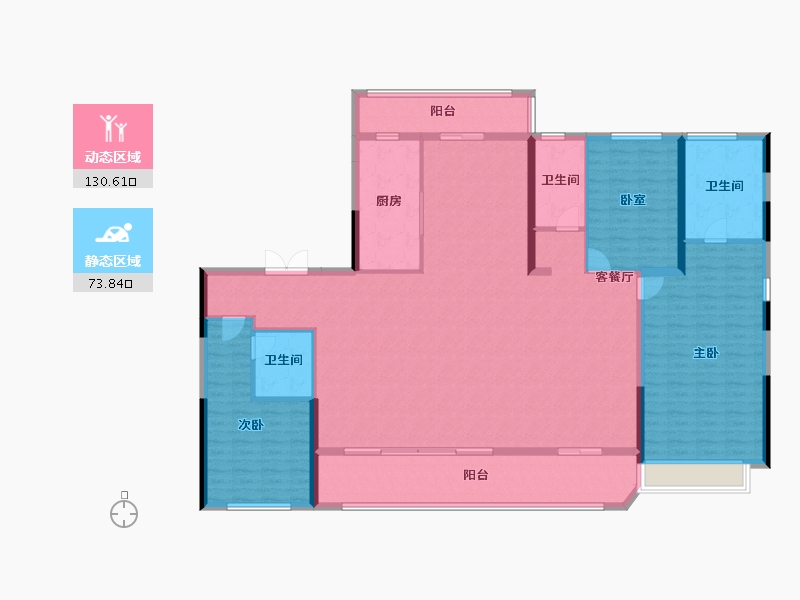 浙江省-温州市-天樾玺-188.00-户型库-动静分区