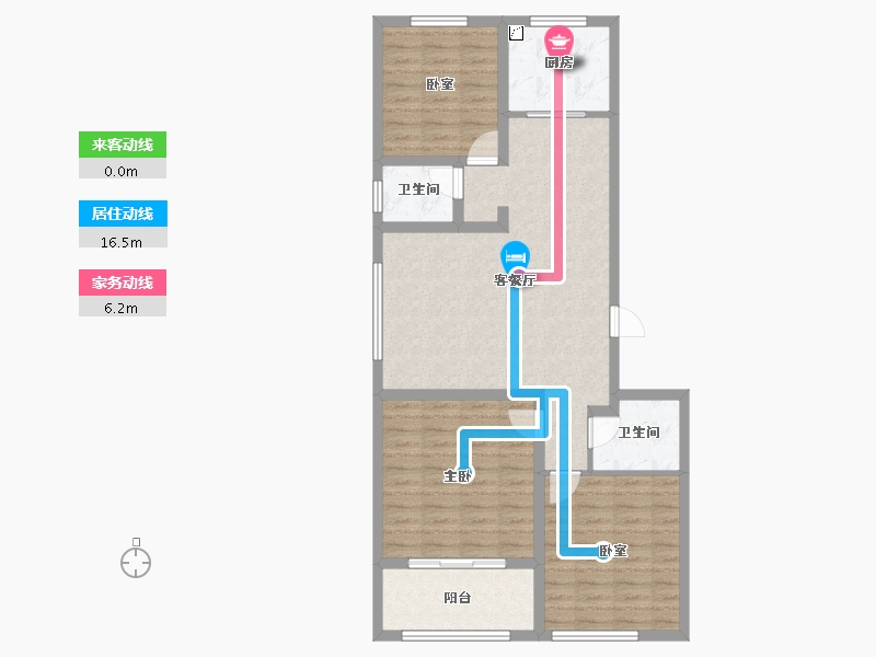 山东省-德州市-糖城•印象-92.01-户型库-动静线