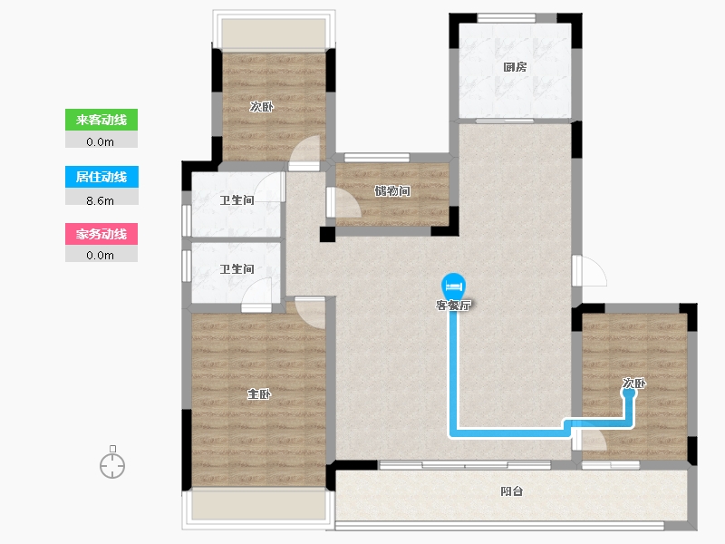 浙江省-湖州市-诚通南林春晓-112.00-户型库-动静线