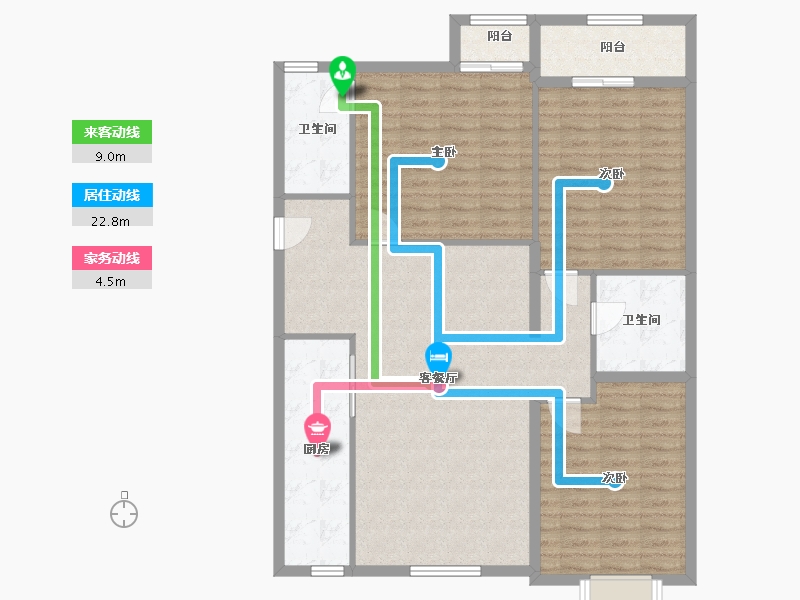 北京-北京市-韦伯豪家园-110.00-户型库-动静线