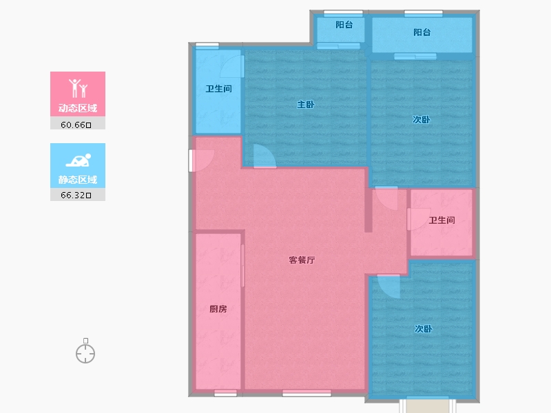 北京-北京市-韦伯豪家园-110.00-户型库-动静分区