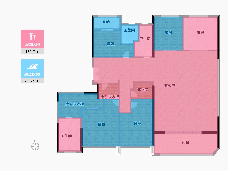 浙江省-温州市-天樾玺-220.00-户型库-动静分区