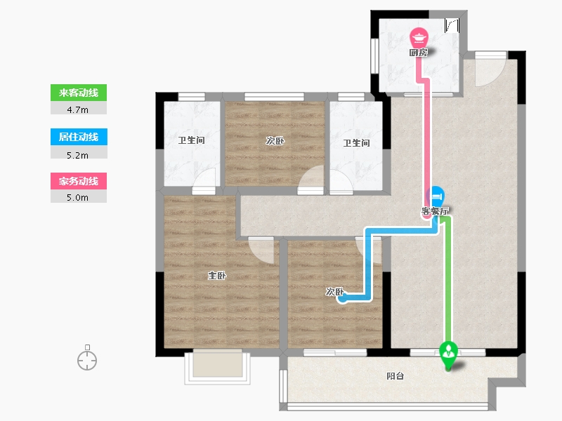 江苏省-连云港市-港利·上城-92.00-户型库-动静线