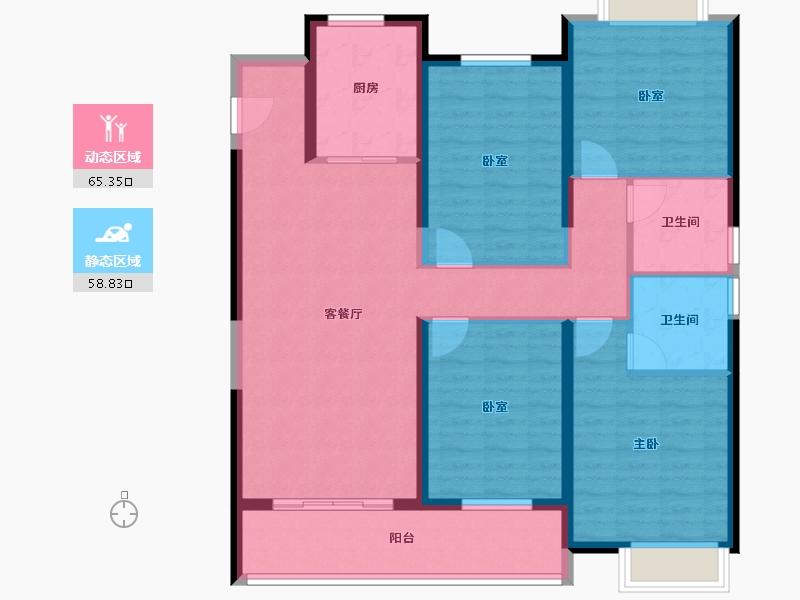 湖北省-武汉市-江印-111.32-户型库-动静分区