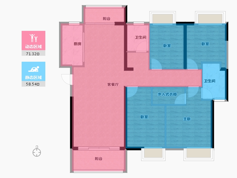 湖北省-武汉市-江印-117.54-户型库-动静分区