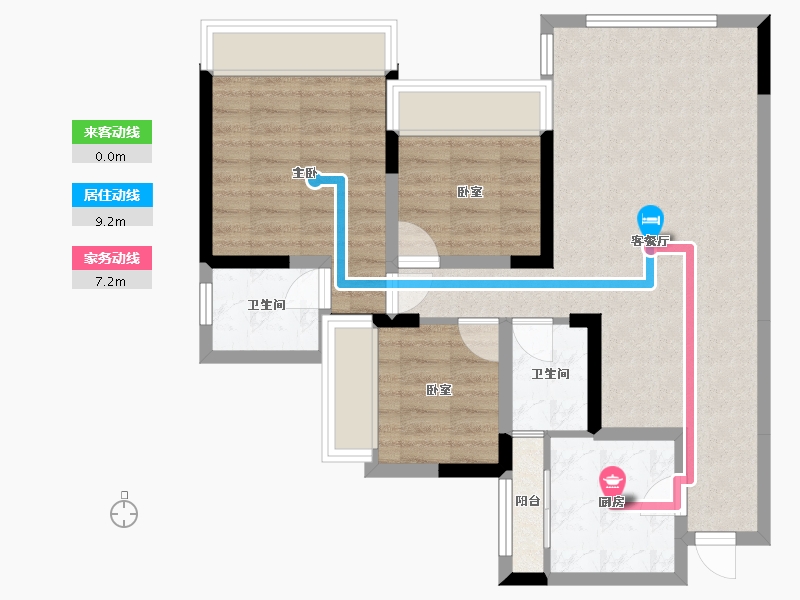 四川省-绵阳市-博望府-78.00-户型库-动静线