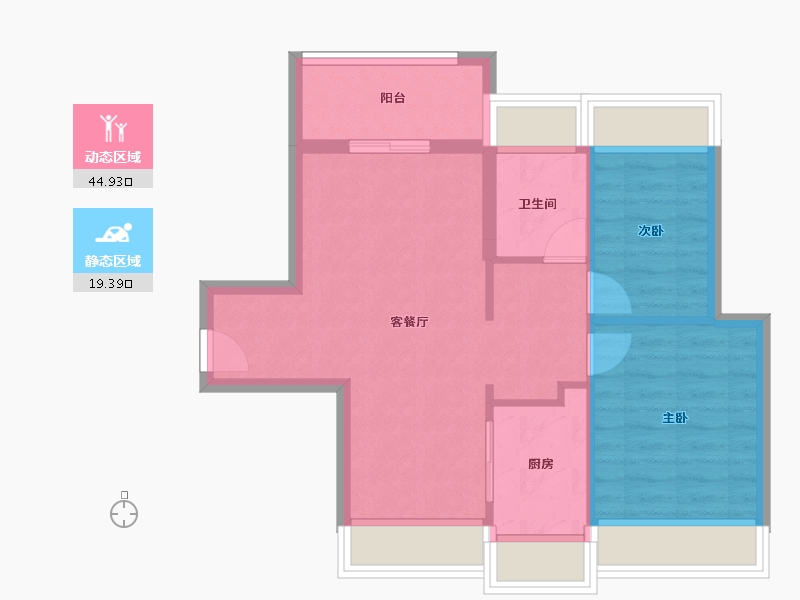 广东省-深圳市-和成金竹-57.60-户型库-动静分区