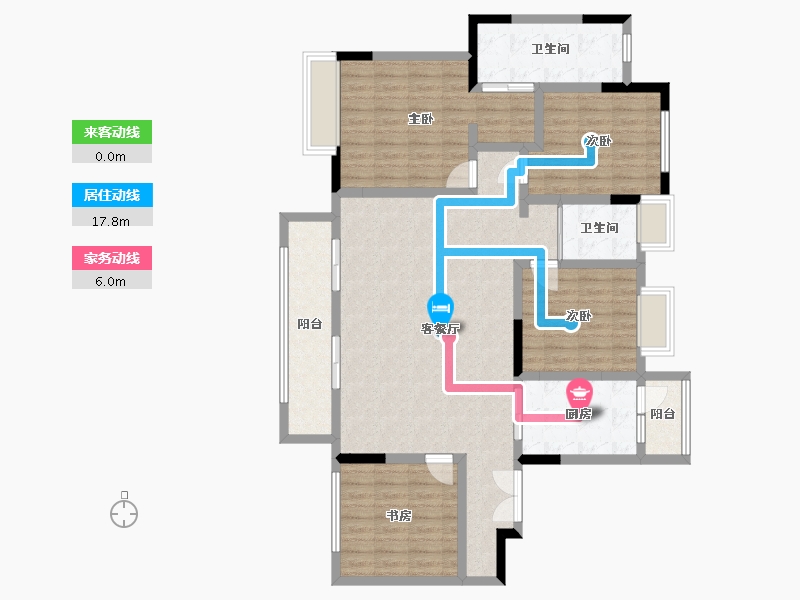 四川省-雅安市-蜀天-145.00-户型库-动静线