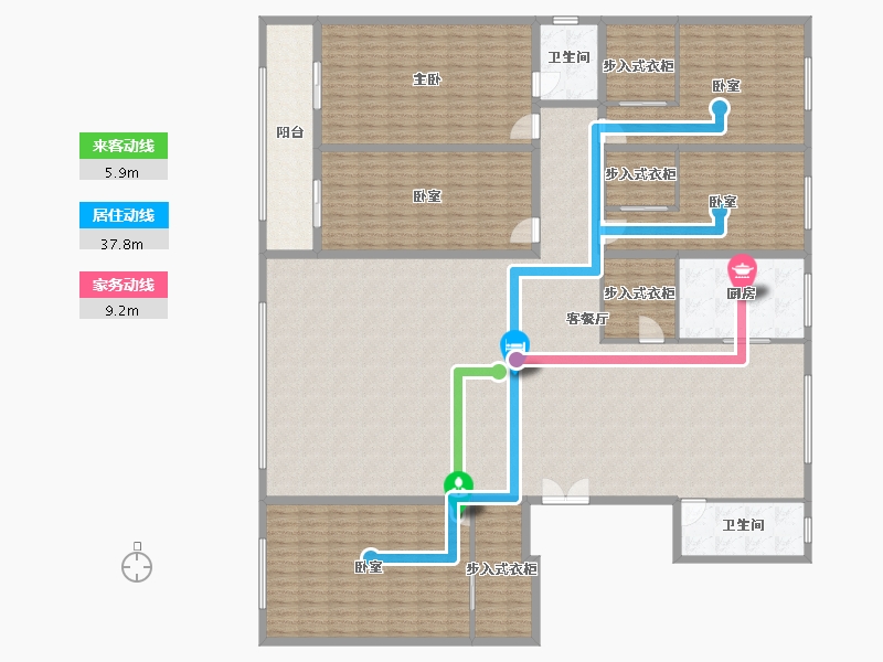 河南省-南阳市-嗨派新城-297.60-户型库-动静线