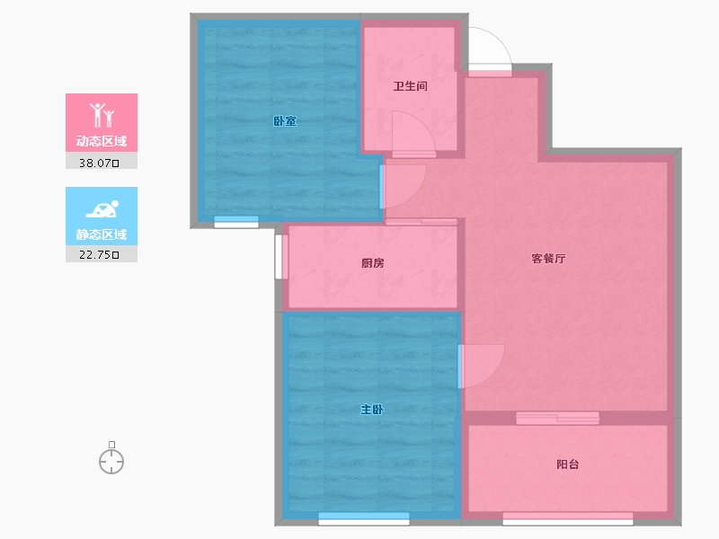 江西省-景德镇市-天湖壹号-55.00-户型库-动静分区