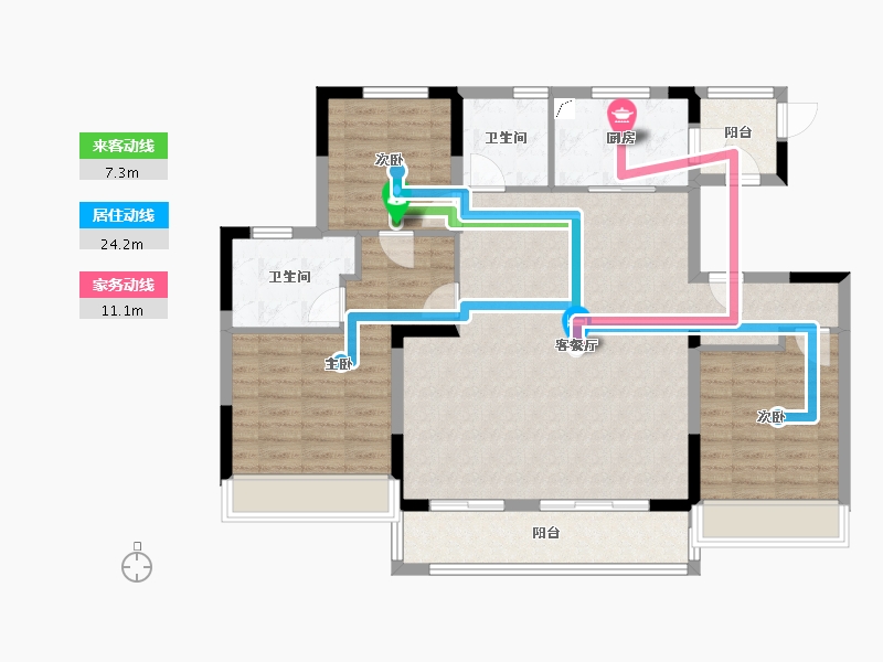 陕西省-咸阳市-绿地地-109.00-户型库-动静线