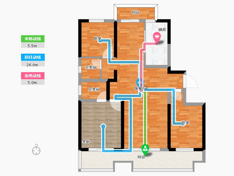 河南省-濮阳市-住友和园-97.63-户型库-动静线