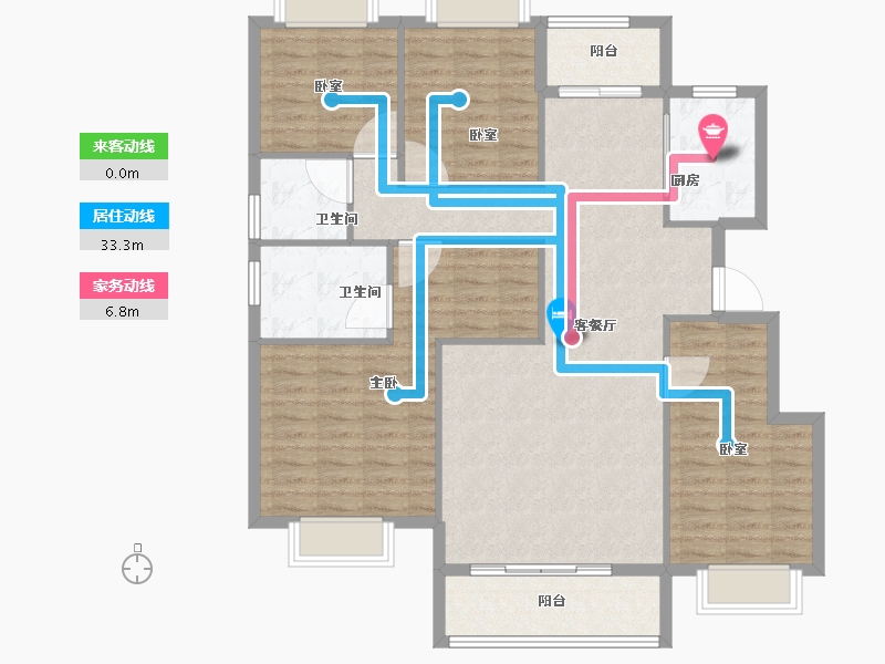 湖北省-武汉市-状元府-119.25-户型库-动静线