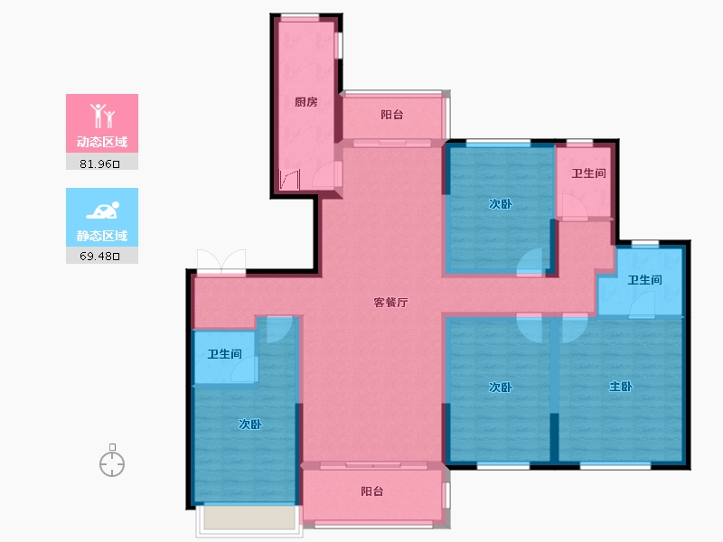 河南省-南阳市-山水和院-150.00-户型库-动静分区