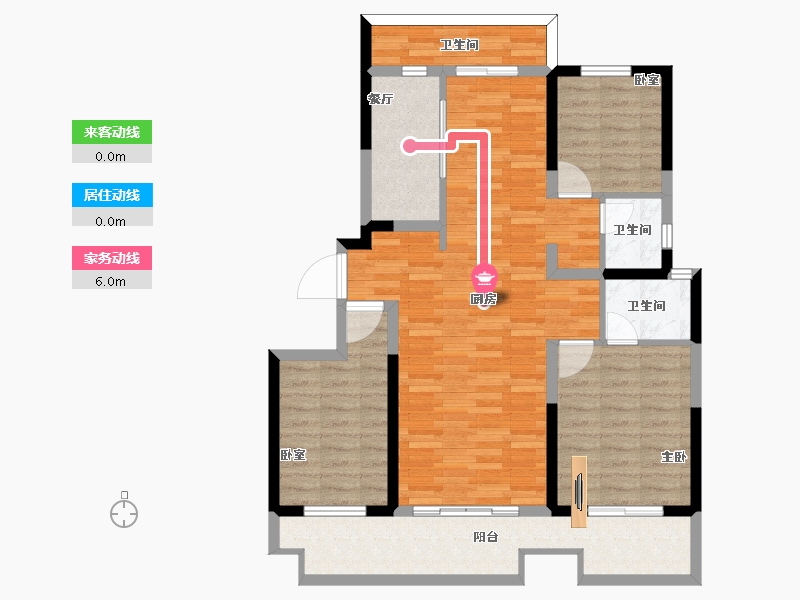 河南省-濮阳市-住友和园-97.76-户型库-动静线