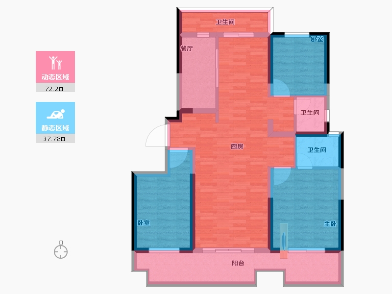 河南省-濮阳市-住友和园-97.76-户型库-动静分区