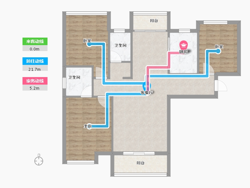 湖北省-武汉市-状元府-89.33-户型库-动静线