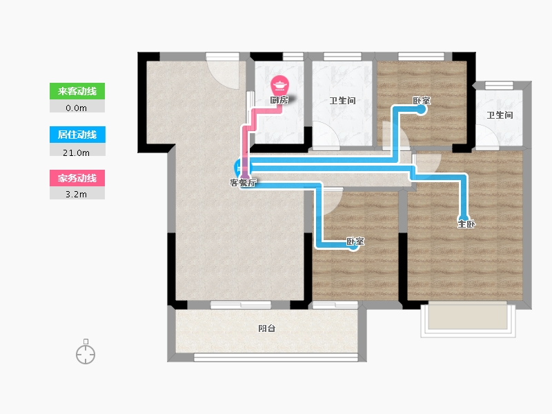 江西省-抚州市-明屹美伦熙语-76.40-户型库-动静线