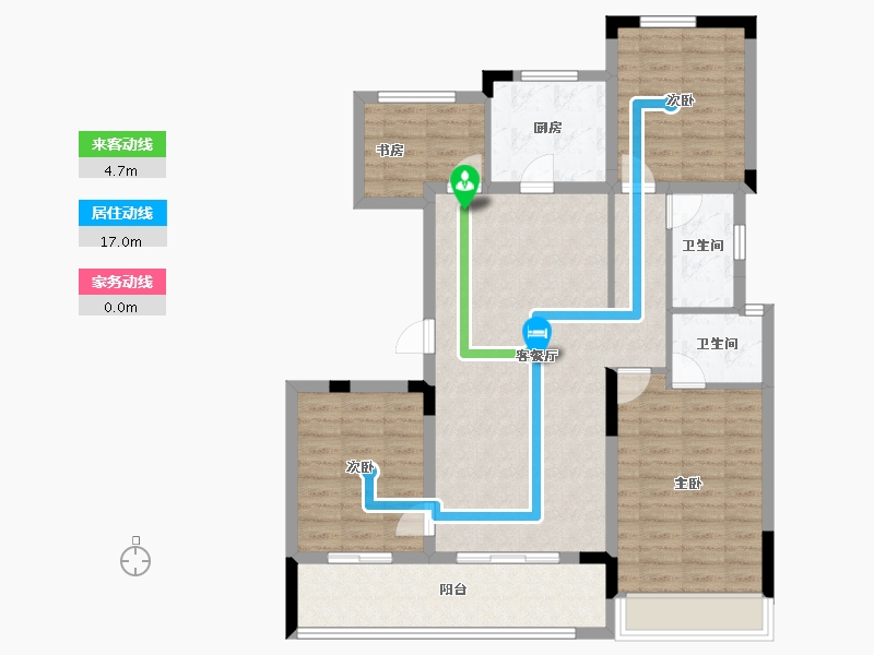 浙江省-湖州市-诚通南林春晓-101.60-户型库-动静线