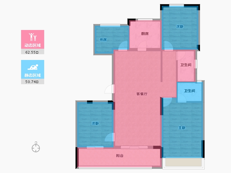 浙江省-湖州市-诚通南林春晓-101.60-户型库-动静分区