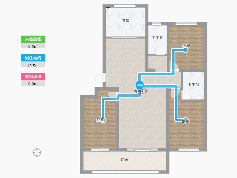 山东省-德州市-糖城•印象-100.81-户型库-动静线