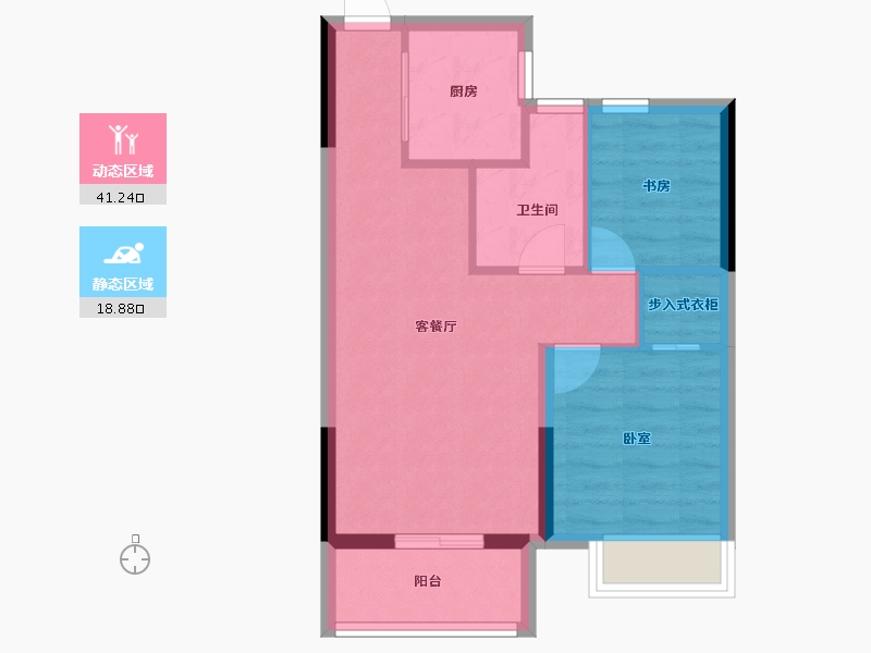 浙江省-湖州市-诚悦府-53.52-户型库-动静分区