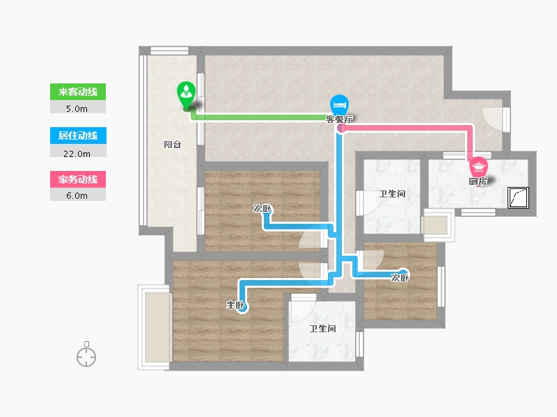 江苏省-盐城市-吾悦和府-93.00-户型库-动静线