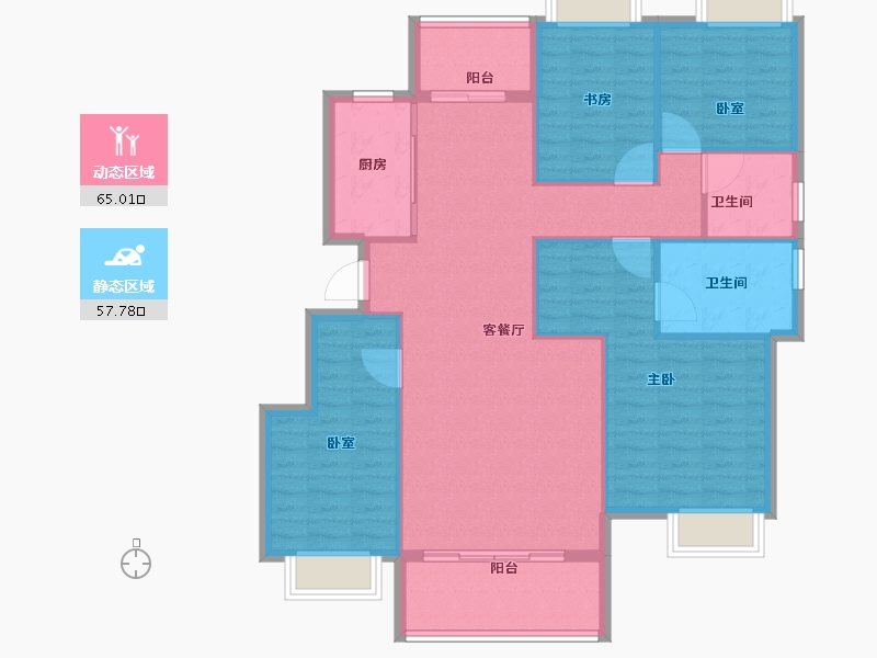 湖北省-武汉市-状元府-112.23-户型库-动静分区