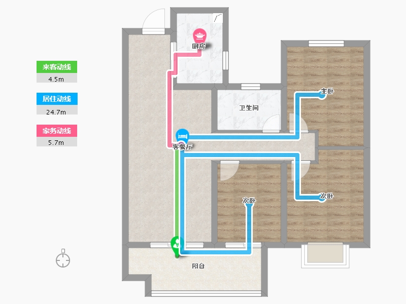 河南省-郑州市-保利文化广场-83.20-户型库-动静线