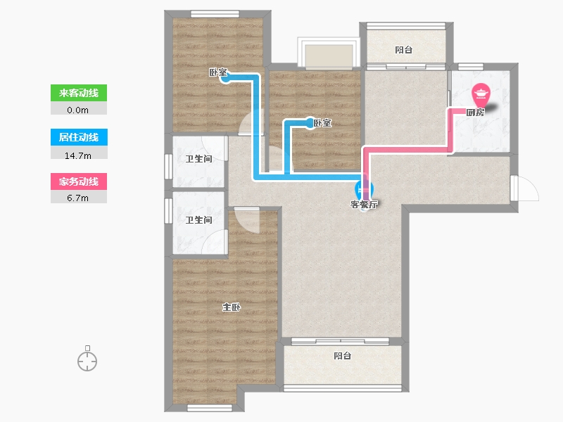 湖北省-武汉市-状元府-98.51-户型库-动静线