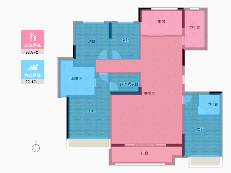 浙江省-湖州市-大华锦澜府-140.91-户型库-动静分区