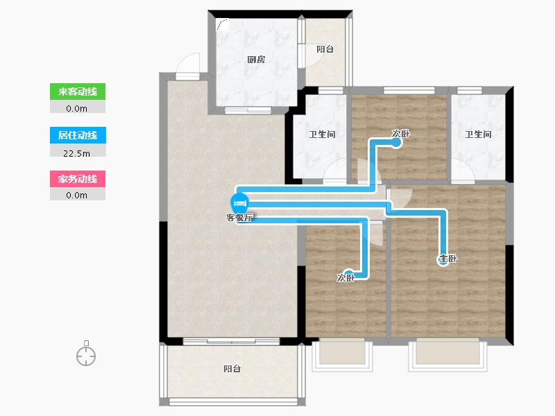 江苏省-镇江市-句容恒大云湖上郡-97.60-户型库-动静线