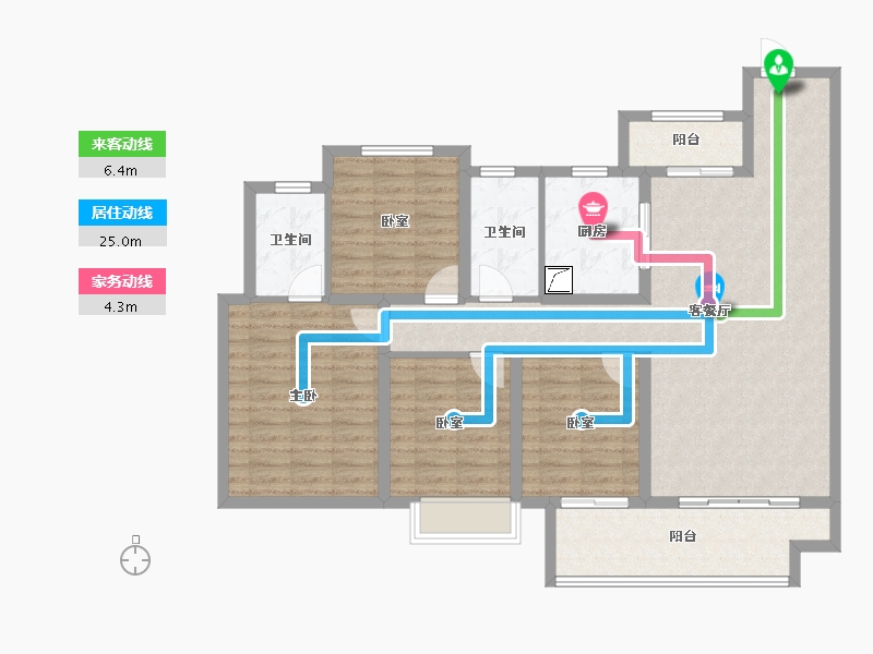 河南省-商丘市-建业·新筑二期-114.54-户型库-动静线