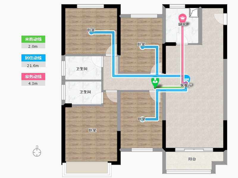 河南省-商丘市-亿洲·山水御府-108.44-户型库-动静线