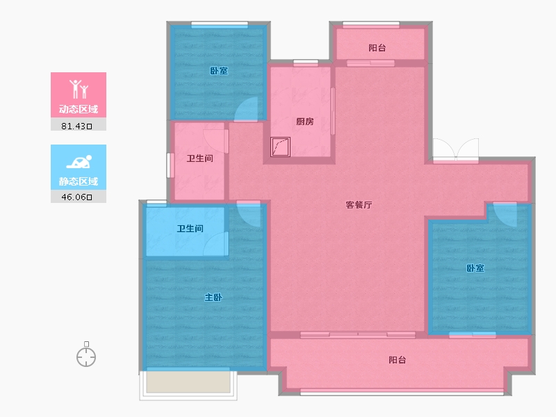 河南省-商丘市-建业·新筑二期-114.52-户型库-动静分区