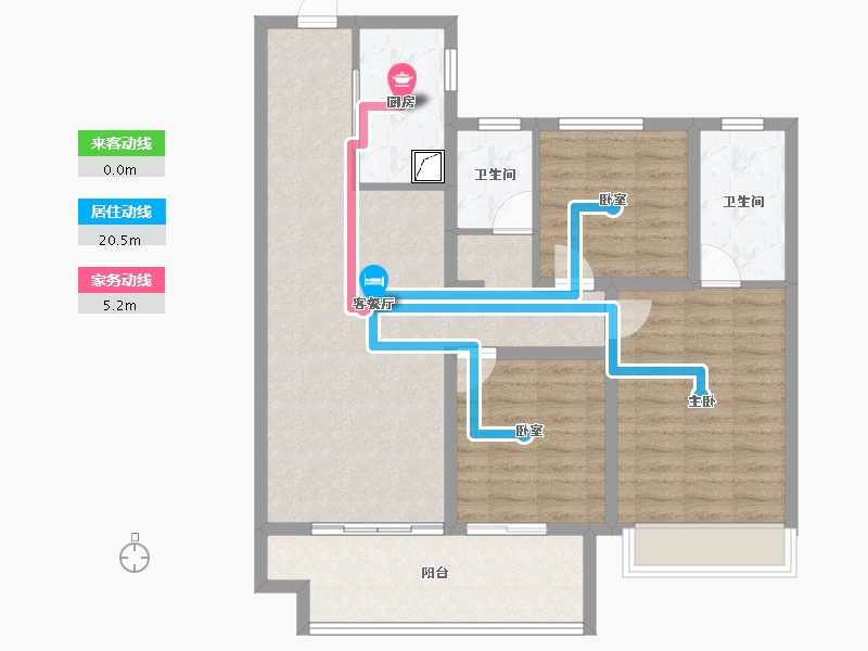 河南省-商丘市-建业·新筑二期-92.54-户型库-动静线