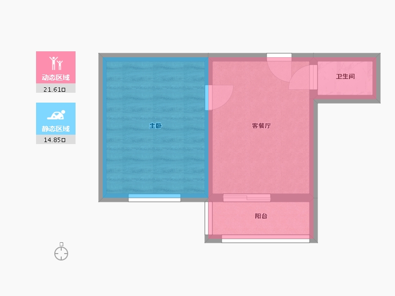 浙江省-杭州市-闸弄口新村-31.79-户型库-动静分区