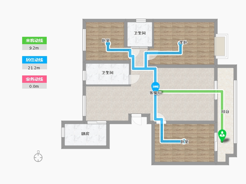 山东省-青岛市-万福祥苑-120.00-户型库-动静线