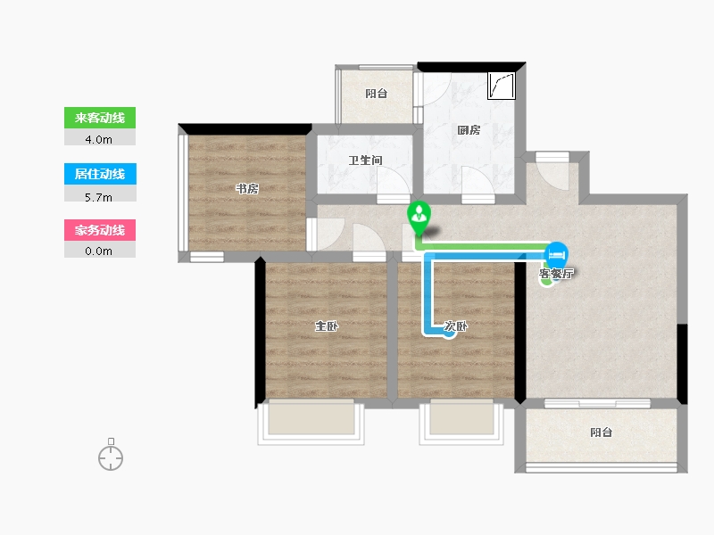 四川省-成都市-空港云尚-82.00-户型库-动静线