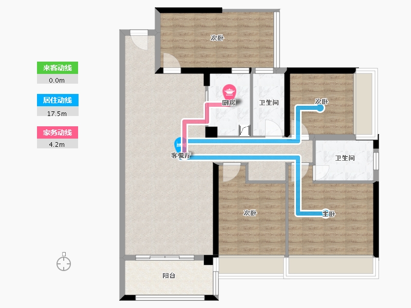 广西壮族自治区-贵港市-龙凤江城-100.00-户型库-动静线